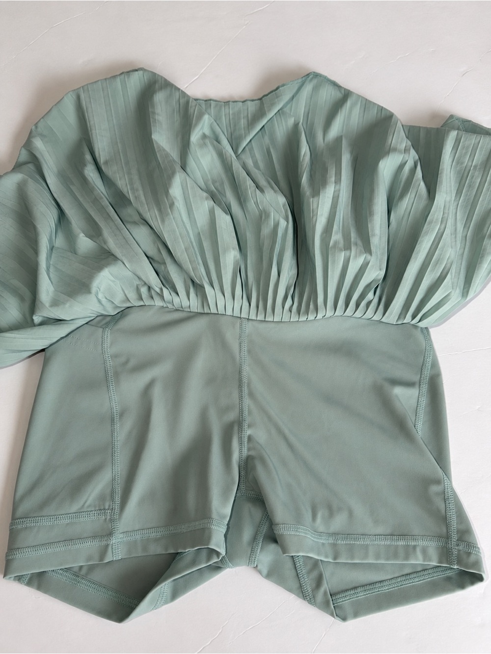 Gilly Hicks Mint Green Pleated Skater Skirt - Picture 3 of 6